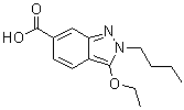2-Butyl-3-ethoxy-2H-indazole-6-carboxylic acid molecular structure (CAS 919106-88-0)