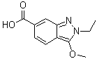 2-Ethyl-3-methoxy-2H-indazole-6-carboxylic acid molecular structure (CAS 919106-95-9)