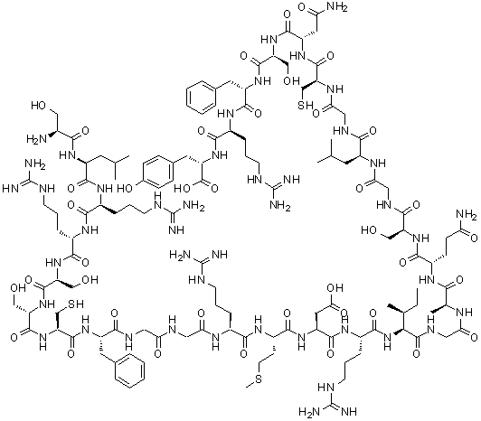 结构式 CAS# 91917-63-4, 心房利尿钠肽-28