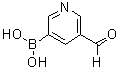 结构式 CAS# 919347-69-6, (5-甲酰基吡啶-3-基)硼酸