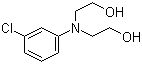 3-氯-N,N-二(2-羟基乙基)苯胺分子结构 (CAS 92-00-2)