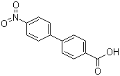 结构式 CAS# 92-89-7, 4'-硝基联苯-4-羧酸
