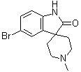 5-Bromo-1'-methylspiro[3H-indole-3,4'-piperidin]-2(1H)-one molecular structure (CAS 920023-48-9)