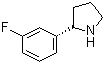 structure of CAS# 920274-04-0, (S)-2-(3-Fluorophenyl)pyrrolidine