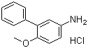3-Phenyl-4-methoxyaniline hydrochloride molecular structure (CAS 92028-21-2)