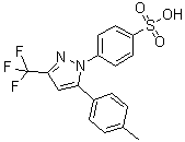 4-[5-(4-Methylphenyl)-3-(trifluoromethyl)-1H-pyrazol-1-yl]benzenesulfonic acid molecular structure (CAS 921617-76-7)