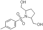 1-对甲苯磺酰基-2,5-吡咯烷二甲醇分子结构 (CAS 92198-73-7)