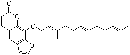 9-[(3,7,11-Trimethyl-2,6,10-dodecatrien-1-yl)oxy]-7H-furo[3,2-g][1]benzopyran-7-one molecular structure (CAS 922165-61-5)