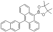 9-(4,4,5,5-Tetramethyl-[1,3,2]dioxaborolan-2-yl)-10-naphthalen-2-ylanthracene molecular structure (CAS 922518-84-1)