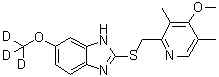 结构式 CAS# 922730-98-1, 奥美拉唑硫醚-d<sub>3</sub>