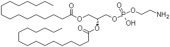 结构式 CAS# 923-61-5, 二棕榈酰基磷脂酰乙醇胺; 1,2-二棕榈酰-sn-甘油-3-磷酰乙醇胺