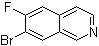 7-Bromo-6-fluoroisoquinoline molecular structure (CAS 923022-40-6)
