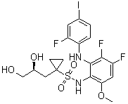 Refametinib molecular structure (CAS 923032-37-5)