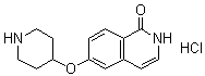 6-(4-Piperidinyloxy)-1(2H)-isoquinolinone hydrochloride molecular structure (CAS 923262-96-8)