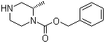Benzyl (2S)-2-methyl-1-piperazinecarboxylate molecular structure (CAS 923565-98-4)