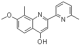 7-Methoxy-8-methyl-2-(6-methyl-2-pyridinyl)-4-quinolinol molecular structure (CAS 923604-92-6)