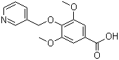3,5-Dimethoxy-4-(3-pyridinylmethoxy)benzoic acid molecular structure (CAS 923790-15-2)