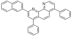 2-(2-萘基)-4,7-二苯基-1,10-菲咯啉分子结构 (CAS 923972-84-3)