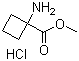 1-Aminocyclobutanecarboxylic acid methyl ester hydrochloride molecular structure (CAS 92398-47-5)