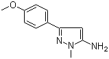 结构式 CAS# 92469-35-7, 3-(4-甲氧基苯基)-1-甲基-1H-吡唑-5-胺