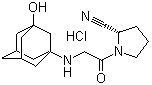 Vildagliptin hydrochloride molecular structure (CAS 924914-75-0)