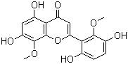 结构式 CAS# 92519-91-0, 粘毛黄芩素 III