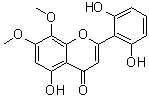5,2',6'-三羟基-7,8-二甲氧基黄酮分子结构 (CAS 92519-93-2)