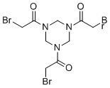 1,1',1''-(1,3,5-Triazinane-1,3,5-triyl)tris(2-bromoethan-1-one) molecular structure (CAS 92531-02-7)