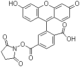 结构式 CAS# 92557-81-8, 6-羧基荧光素琥珀酰亚胺酯