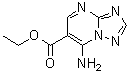 7-Amino-[1,2,4]triazolo[1,5-a]pyrimidine-6-carboxylic acid ethyl ester molecular structure (CAS 92673-40-0)