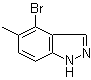 4-Bromo-5-methyl-1H-indazole molecular structure (CAS 926922-40-9)