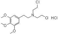 N,N-Bis(2-chloroethyl)-3,4,5-trimethoxybenzeneethanamine hydrochloride (1:1) molecular structure (CAS 92725-10-5)