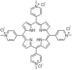 5,10,15,20-Tetrakis(N-methyl-4-pyridyl)-21,23H-porphyrin tetrachloride molecular structure (CAS 92739-63-4)