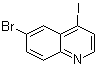 6-溴-4-碘喹啉分子结构 (CAS 927801-23-8)