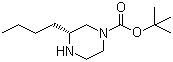 (3R)-3-丁基-1-哌嗪甲酸叔丁酯分子结构 (CAS 928025-59-6)