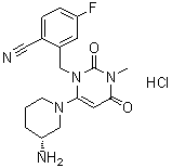 Trelagliptin hydrochloride molecular structure (CAS 928201-46-1)