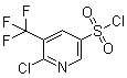 structure of CAS# 928324-59-8, 6-Chloro-5-(trifluoromethyl)pyridine-3-sulfonyl chloride;6-Chloro-5-(trifluoromethyl)-3-pyridinesulfonyl chloride