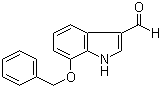 结构式 CAS# 92855-65-7, 7-苄氧基吲哚-3-甲醛