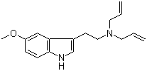 N,N-Diallyl-5-methoxytryptamine molecular structure (CAS 928822-98-4)