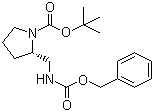 (S)-(N-Boc-吡咯烷-2-基)-N-Cbz-甲胺分子结构 (CAS 929048-08-8)