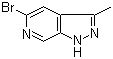 结构式 CAS# 929617-30-1, 5-溴-3-甲基-1H-吡唑并[3,4-c]吡啶