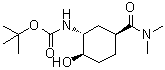 tert-Butyl [(1R,2R,5S)-5-[(dimethylamino)carbonyl]-2-hydroxycyclohexyl]carbamate molecular structure (CAS 929693-30-1)