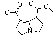 2,3-Dihydro-1H-pyrrolizine-1,7-dicarboxylic acid 1-methyl ester molecular structure (CAS 92992-17-1)