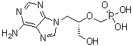 9-[(S)-3-Hydroxy-2-(phosphonomethoxy)propyl]adenine molecular structure (CAS 92999-29-6)