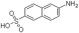 结构式 CAS# 93-00-5, 2-萘胺-6-磺酸
