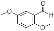 结构式 CAS# 93-02-7, 2,5-二甲氧基苯甲醛