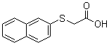 (2-萘硫)乙酸分子结构 (CAS 93-21-0)