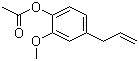 结构式 CAS# 93-28-7, 乙酸丁香酚酯; 4-烯丙基-2-甲氧基苯基乙酸酯