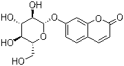 structure of CAS# 93-39-0, Skimmin;Umbelliferone glucoside; 7-(beta-D-Glucopyranosyloxy)-2H-1-benzopyran-2-one