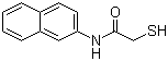 结构式 CAS# 93-42-5, 2-巯基-N-(2-萘基)乙酰胺